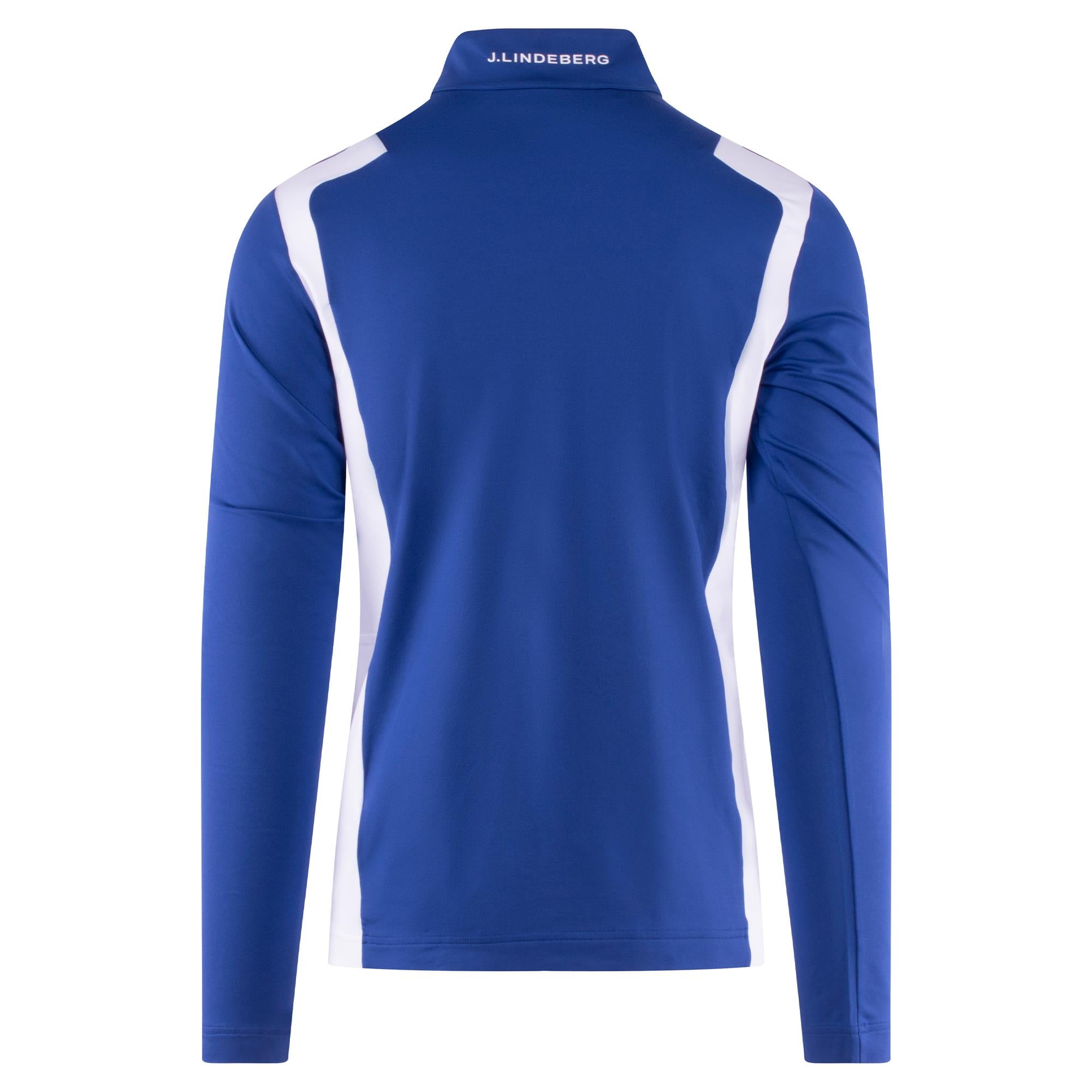 J Lindeberg Lukas Quarter Zip Mens Golf Mid Layer Clematis Blue